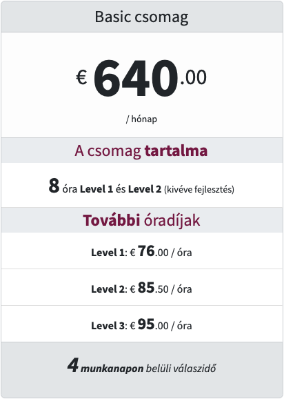 Basic előfizetés