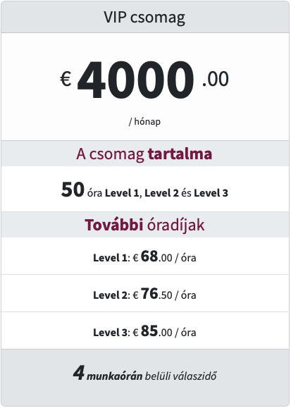 VIP előfizetés