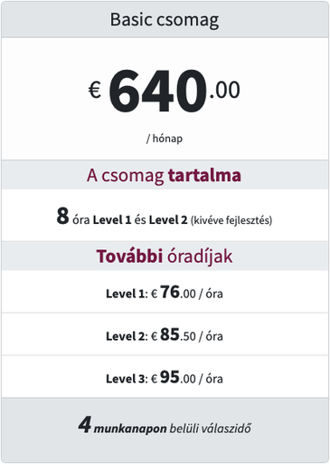[Basic] Basic előfizetés